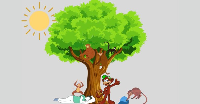 Cap Seller And Monkey Story Image