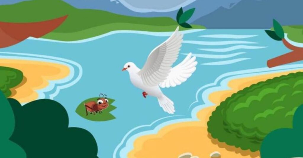 The Ant And The Dove Story Save life Image